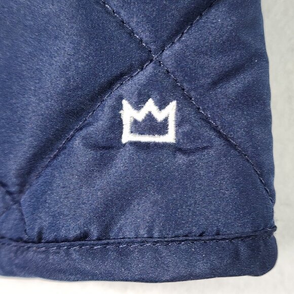 Crown & Ivy Kids Girl Quilted Vest XL Navy‎ Preppy Pockets Full Zip Trendy Belk - Picture 6 of 14